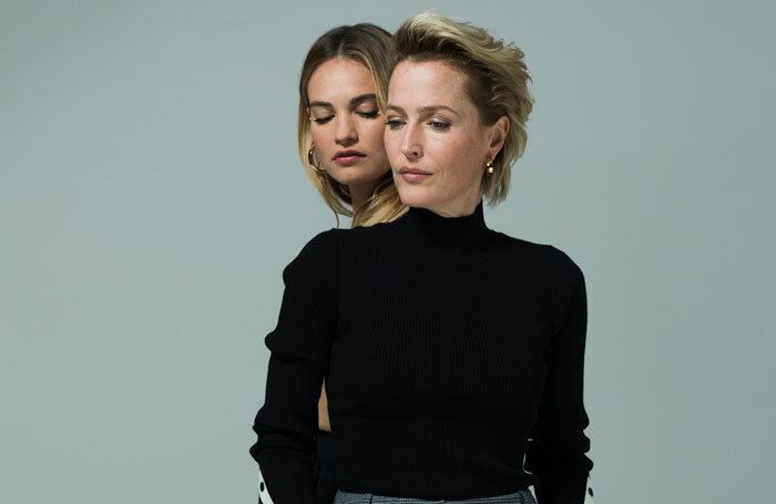 Lily James and Gillian Anderson. Photo: James Perou