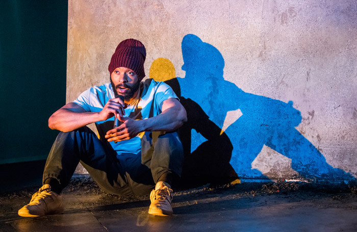 Arinze Kene in Misty at Bush Theatre, London. Photo: Tristram Kenton