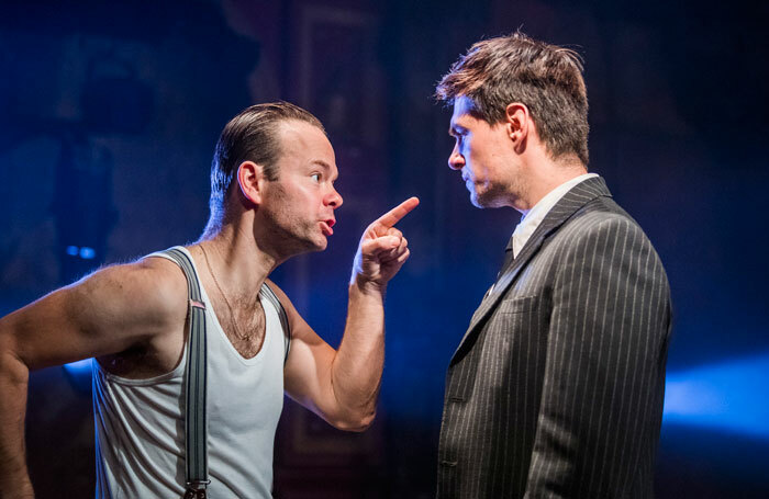 Sam Alexander and Sam Frenchum in The Outsider (L'Etranger) at Print Room at the Coronet. Photo: Tristram Kenton