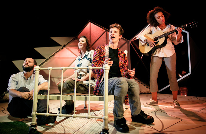 The cast of All You Need Is LSD at Birmingham Repertory Theatre. Photo: Benkin Photography
