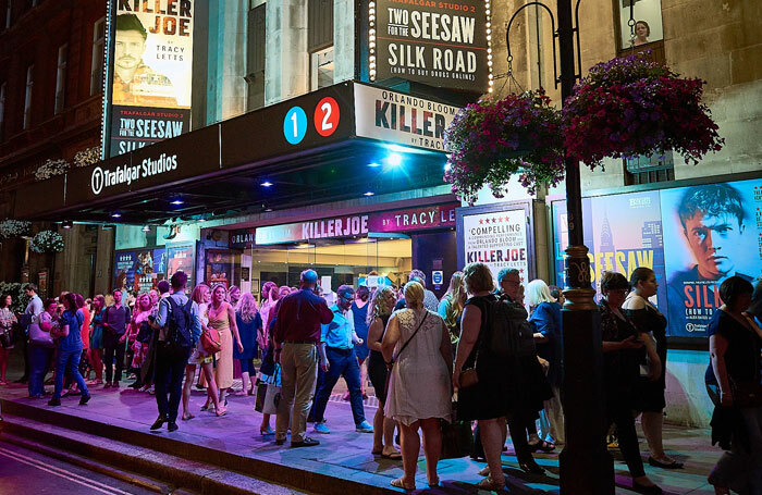 Crowds outside Trafalgar Studios, the main home of Trafalgar Entertainment Group