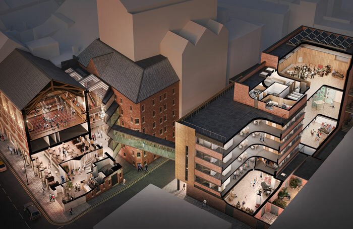 Artist's impression of Opera North's site post-refurbishment. Image: Enjoy Design