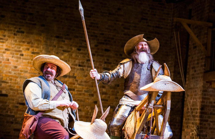 Rufus Hound and David Threlfall in Don Quixote at Garrick Theatre, London. Photo: Tristram Kenton