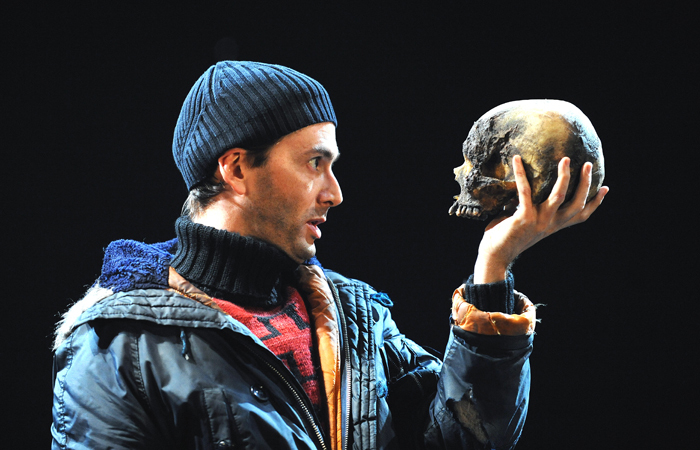 After David Tennant hurt his back appearing in the RSC's Hamlet, the run continued with Edward Bennett in the title role. Photo: Tristram Kenton