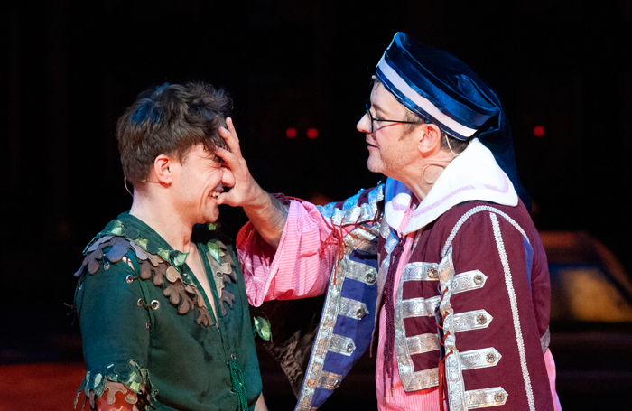 Joe Pasquale in Peter Pan at Theatre Royal, Nottingham. Photo: Tracey Whitefoot