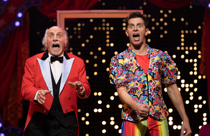 Clive Webb and Danny Adams in Goldilocks and the Three Bears at Theatre Royal Newcastle. Photo: Paul Coltas