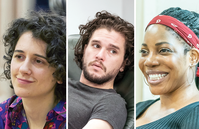 Ellie Kendrick, Kit Harington and Jocelyn Jee Esien. Photos: Marc Brenner/The Other Richard