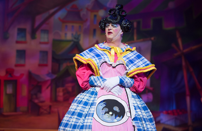 Paul Merton in Aladdin at New Wimbledon Theatre. Photo: Craig Sugden