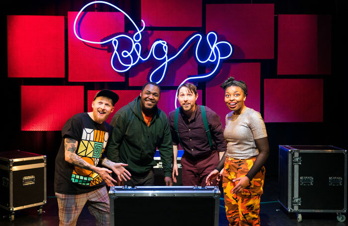 The cast of Big Up! at Unity Theatre, Liverpool. Photo: Helen Murray