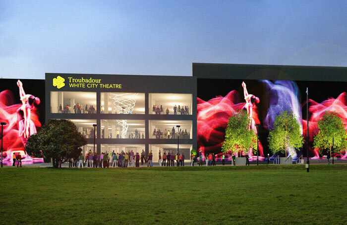 Artist's impression of how the Troubadour White City Theatre exterior will look