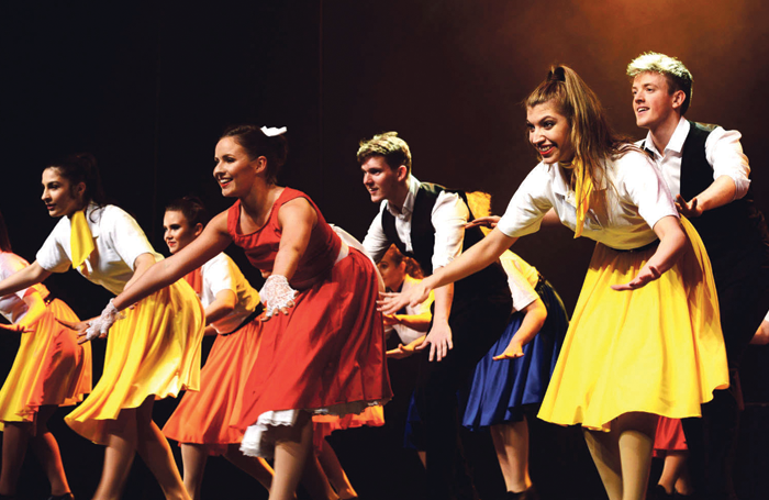 Liverpool Theatre School students performing. Photo: Barrie F Mills