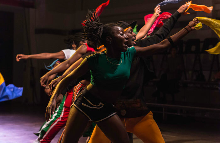 Talawa Theatre Company’s Run It Back by its TYPT: 18 company of emerging black theatremakers. Photo: Sanaa Abstrakt