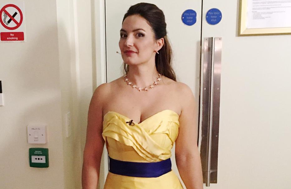 Opera singer forced to change pro-EU dress after audiences complain it is 'too provocative'