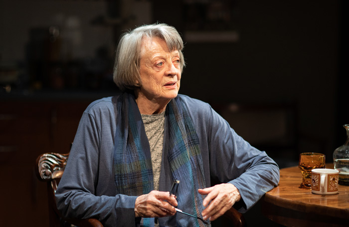 Maggie Smith in A German Life at the Bridge Theatre, London. Photo: Helen Maybanks