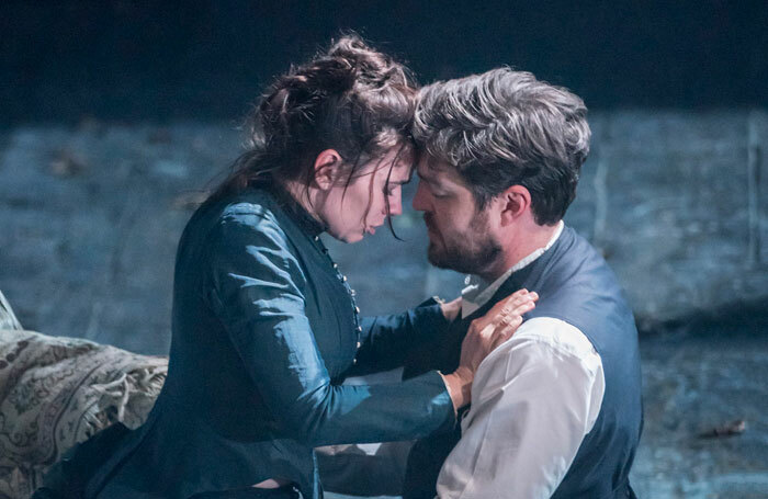 Hayley Atwell and Tom Burke in Rosmersholm at Duke of York's Theatre. Photo: Johan Persson