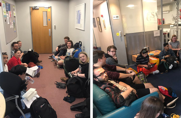 Guildford School of Acting students occupy management building in protest over course cuts