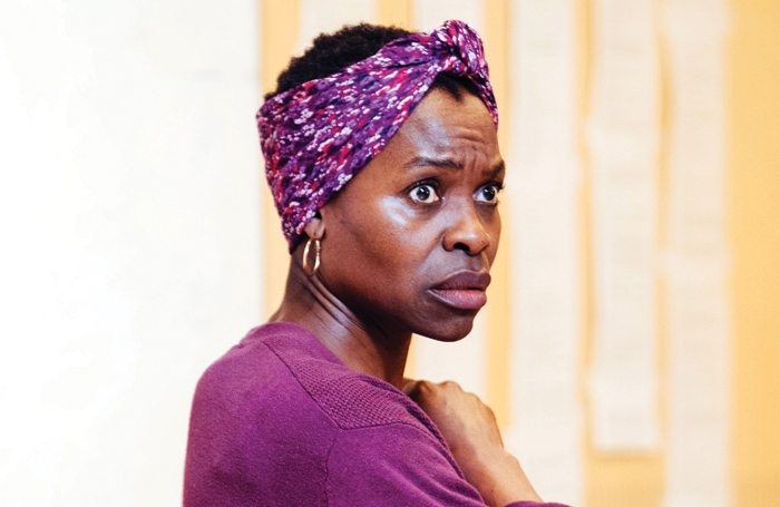 Rakie Ayola in rehearsals for Strange Fruit at the Bush. Photo: Helen Murray