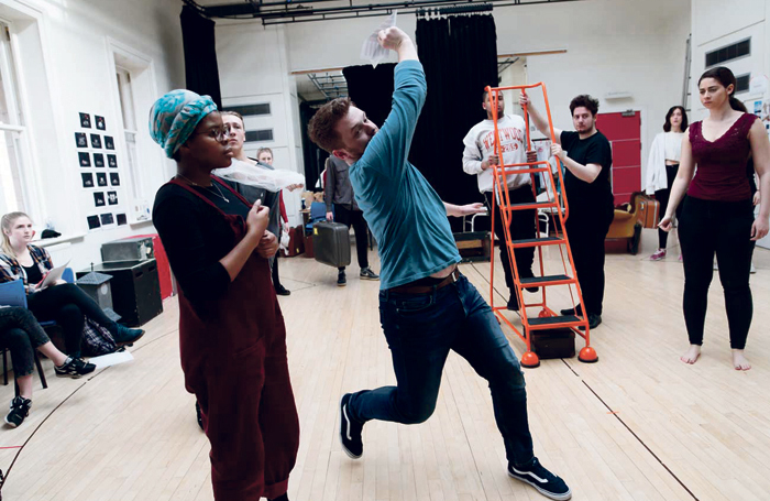 Third years in rehearsal at LIPA. Photo: Jon Super