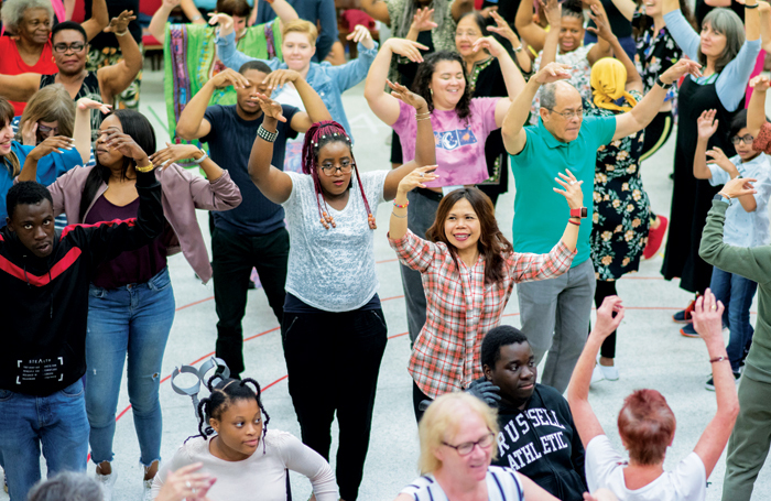 Rehearsals for As You Like It produced by Queen's Theatre Hornchurch. Photo: Camilla Greenwell