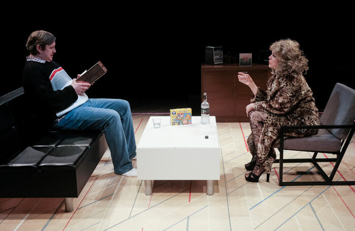 Jamie Baughan and Naomi Petersen in Birthdays Past, Birthdays Present at Stephen Joseph Theatre, Scarborough. Photo: Tony Bartholomew