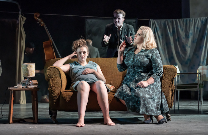 Gemma Dobson, Tom Varey and Jodie Prenger in A Taste of Honey. Photo: Marc Brenner