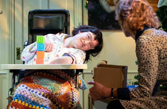 Storme Toolis in A Day in the Death of Joe Egg at Trafalgar Studios. Photo: Marc Brenner