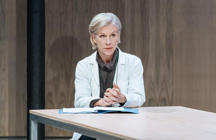 Juliet Stevenson in The Doctor at the Almeida. Photo: Manuel Harlan