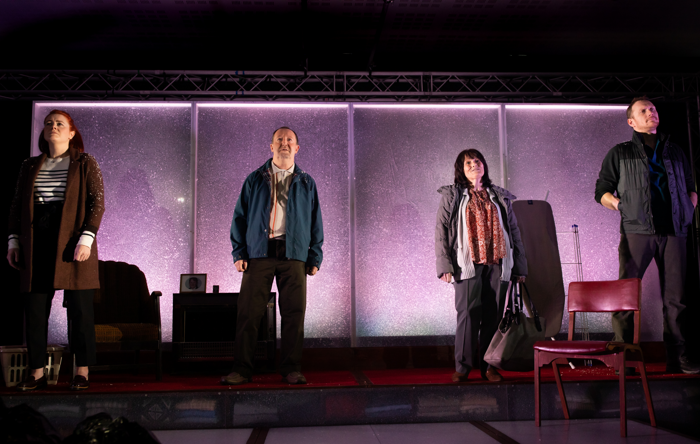 The cast of Fibres at Paisley Arts Centre. Photo: Jassy Earl