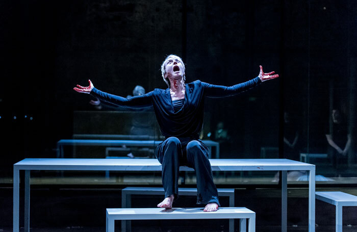 Lia Williams in Oresteia at the Almeida in 2015. Photo: Manuel Harlan