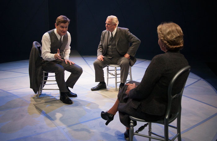 Charles Edwards, Paul Jesson and Patricia Hodge in Copenhagen