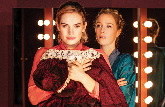 Ivo van Hove directed Lily James and Gillian Anderson in All About Eve at the Noel Coward Theatre earlier this year. Photo: Jan Versweyveld