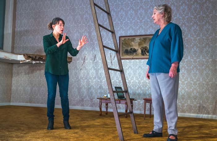 Nicola Walker and Maggie Steed in Mark Ravenhill's The Cane at Royal Court in 2018. Photo: Tristram Kenton