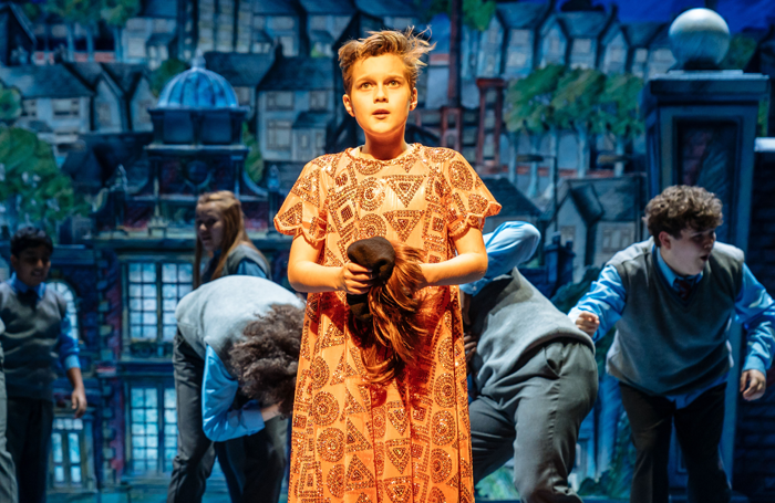 Toby Mocrei in The Boy in the Dress. Photo: RSC/ Manuel Harlan