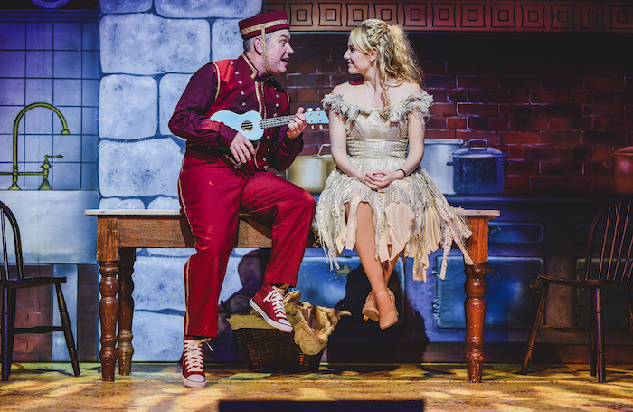 Keiron Self and  Laura Meaton in Cinderella at the Riverfront, Newport. Photo: Kirsten McTernan