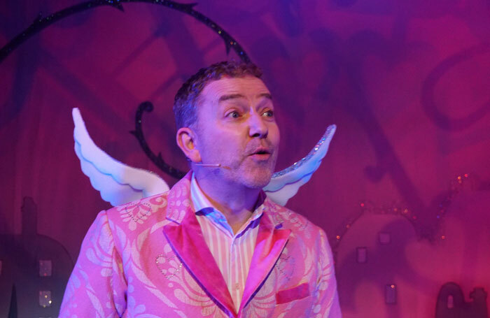 Daniel Buckroyd as Cupid in Beauty and the Beast at Exeter Northcott Theatre