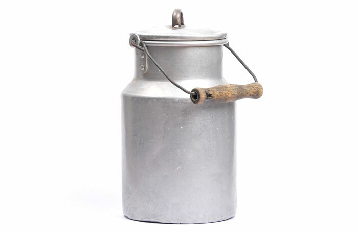 Milk churn similar to that into which the ashes of Rayner's parents were "decanted". Photo: Shutterstock