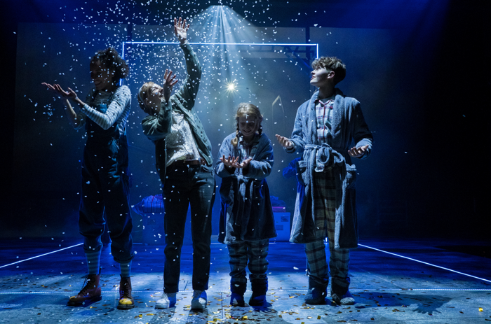 The cast of Peter Pan at Storyhouse, Chester. Photo: Mark McNulty