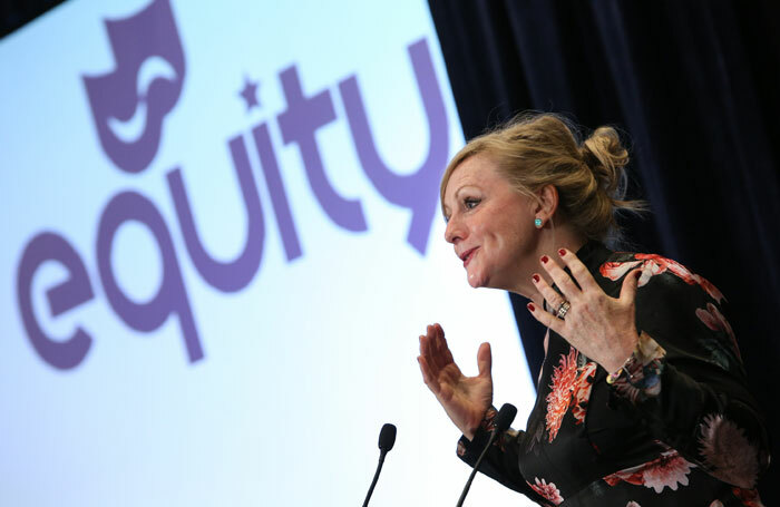 Tracy Brabin speaking at the Equity ARC in 2018. Photo: Phil Adams