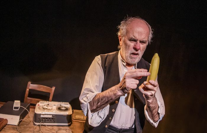 James Hayes in Krapp's Last Tape at Jermyn Street Theatre, London. Photo: Tristram Kenton