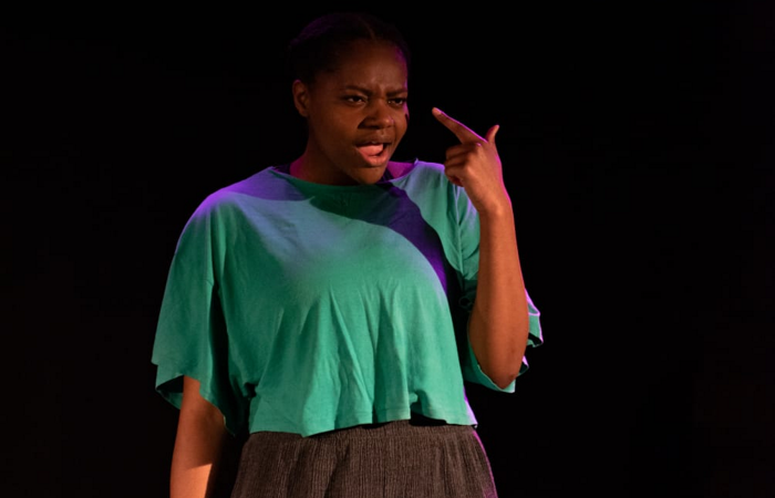 Angelina Chudi in Patricia Gets Ready (for a Date With a Man Who Used to Hit Her) at the Vaults, London  'promising new writing'