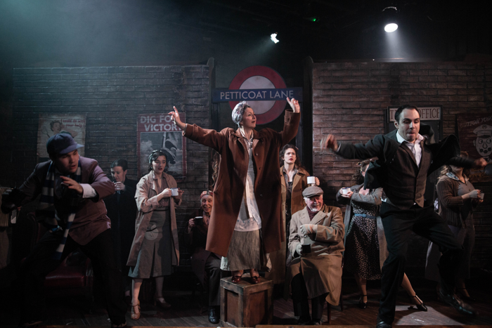 The cast of Blitz! at the Union Theatre, London. Photo: Mark Senior