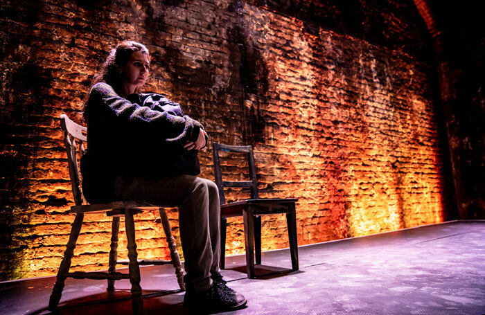 Sophia Eleni in On Arriving at the Vaults, London. Photo: Steve Gregson