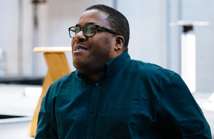 Roy Williams in rehearsal for Death of England. Photo: Helen Murray