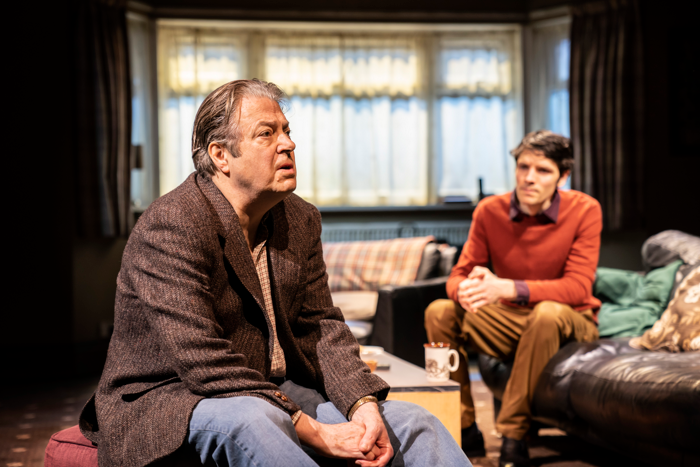 Roger Allam and Colin Morgan in A Number at the Bridge Theatre. Photo: Johan Persson