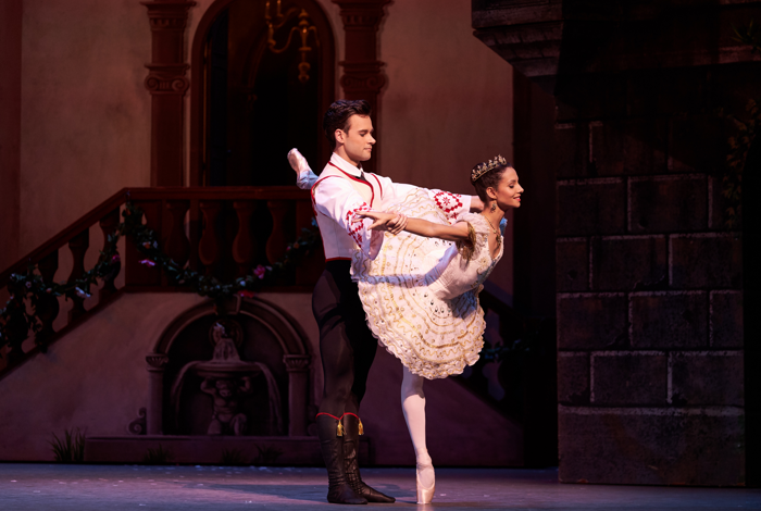 Francesca Hayward and Alexander Campbell in Coppelia at Royal Opera House, London. Photo: Bill Cooper