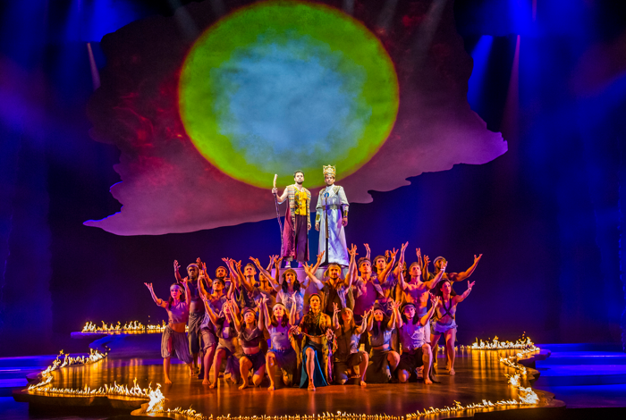 Luke Brady and Liam Tamine in The Prince of Egypt at the Dominion Theatre, London. Photo: Tristram Kenton