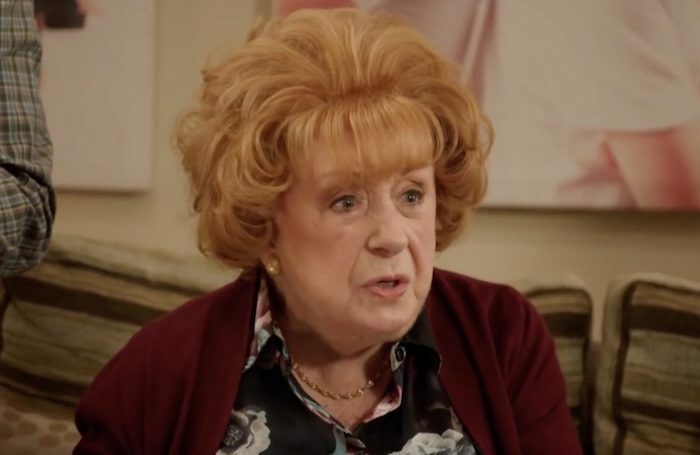 Frances Cuka as Grandma Nelly in Channel Four’s Friday Night Dinner. Photo: Channel Four