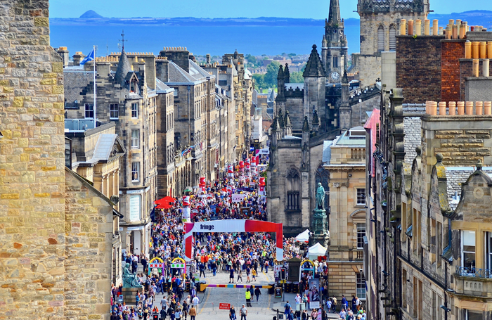 The Royal Mile during the Edinburgh Festival Fringe. Photo: Shutterstock 