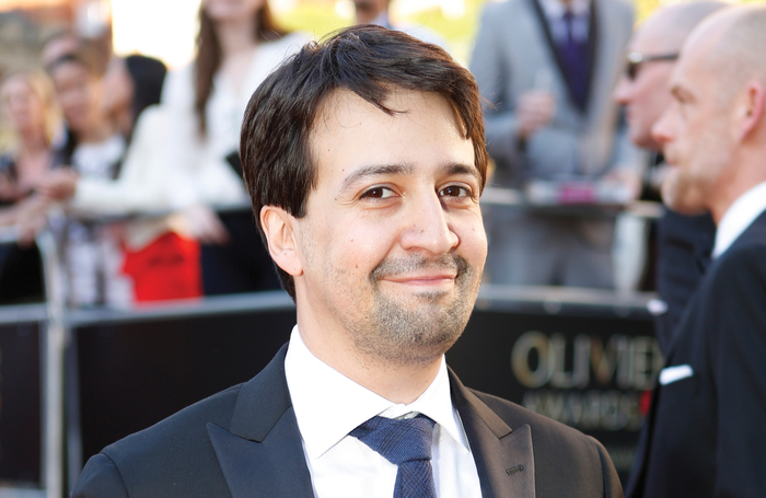 Lin-Manuel Miranda, Olivier Awards 2017. Photo Pamela Raith