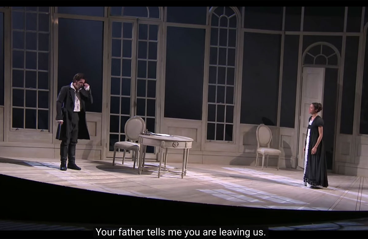 Stagetext praised companies such as the National Theatre for its accessible captions, seen here in the streamed broadcast of its 2011 production of Frankenstein, but warned other companies were failing to provide for D/deaf audiences